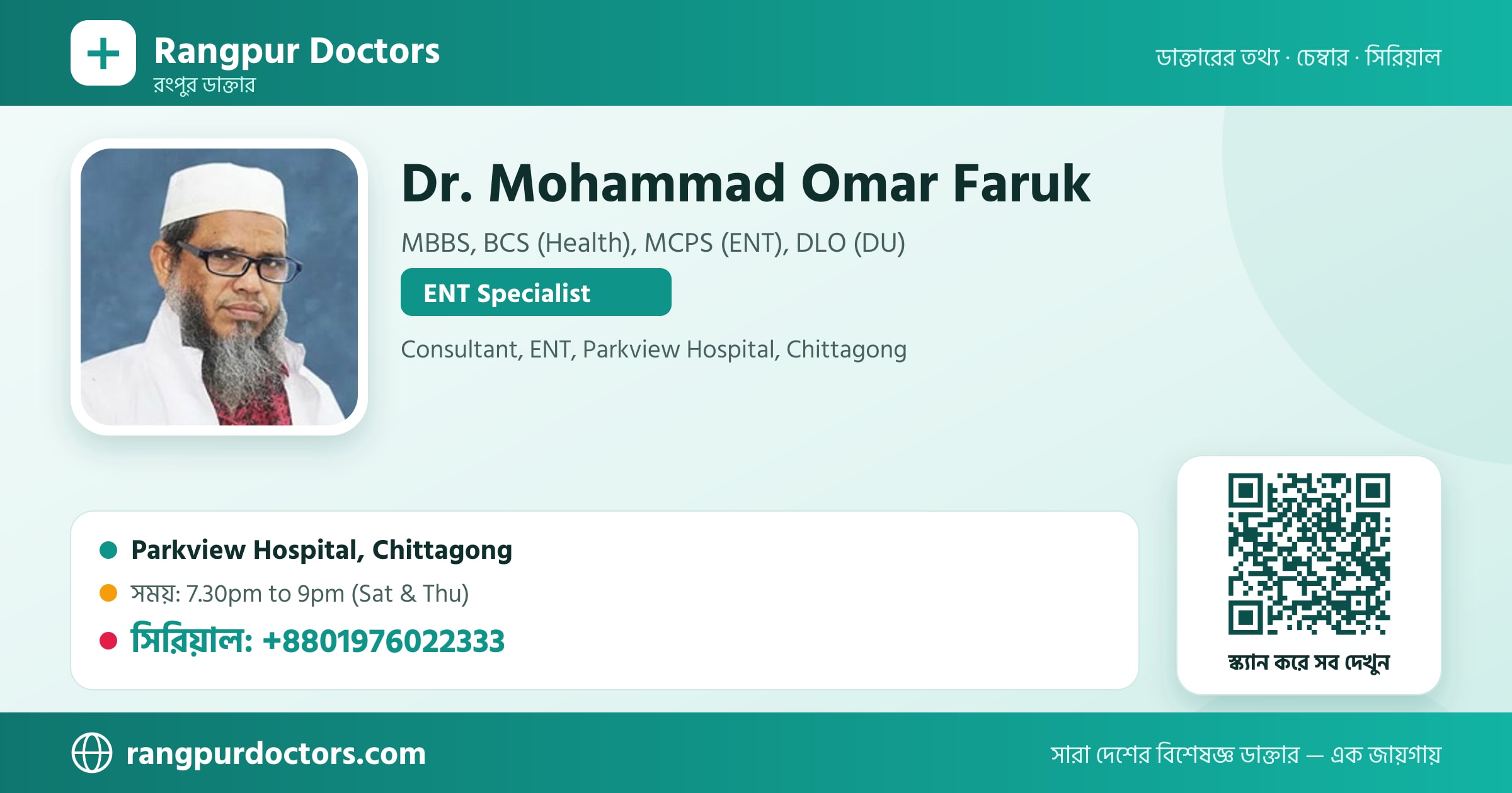 Dr. Mohammad Omar Faruk — share card