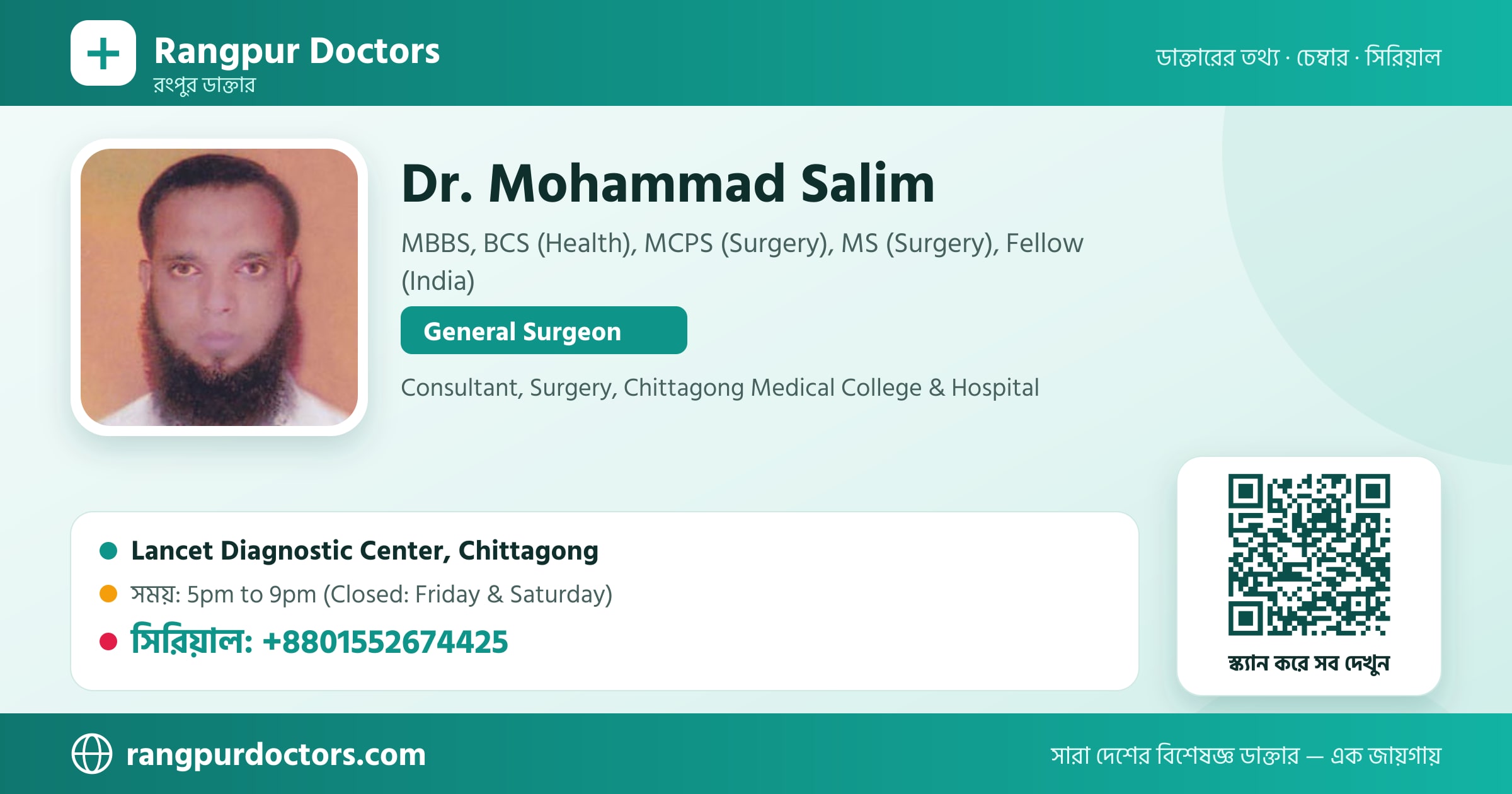 Dr. Mohammad Salim — share card