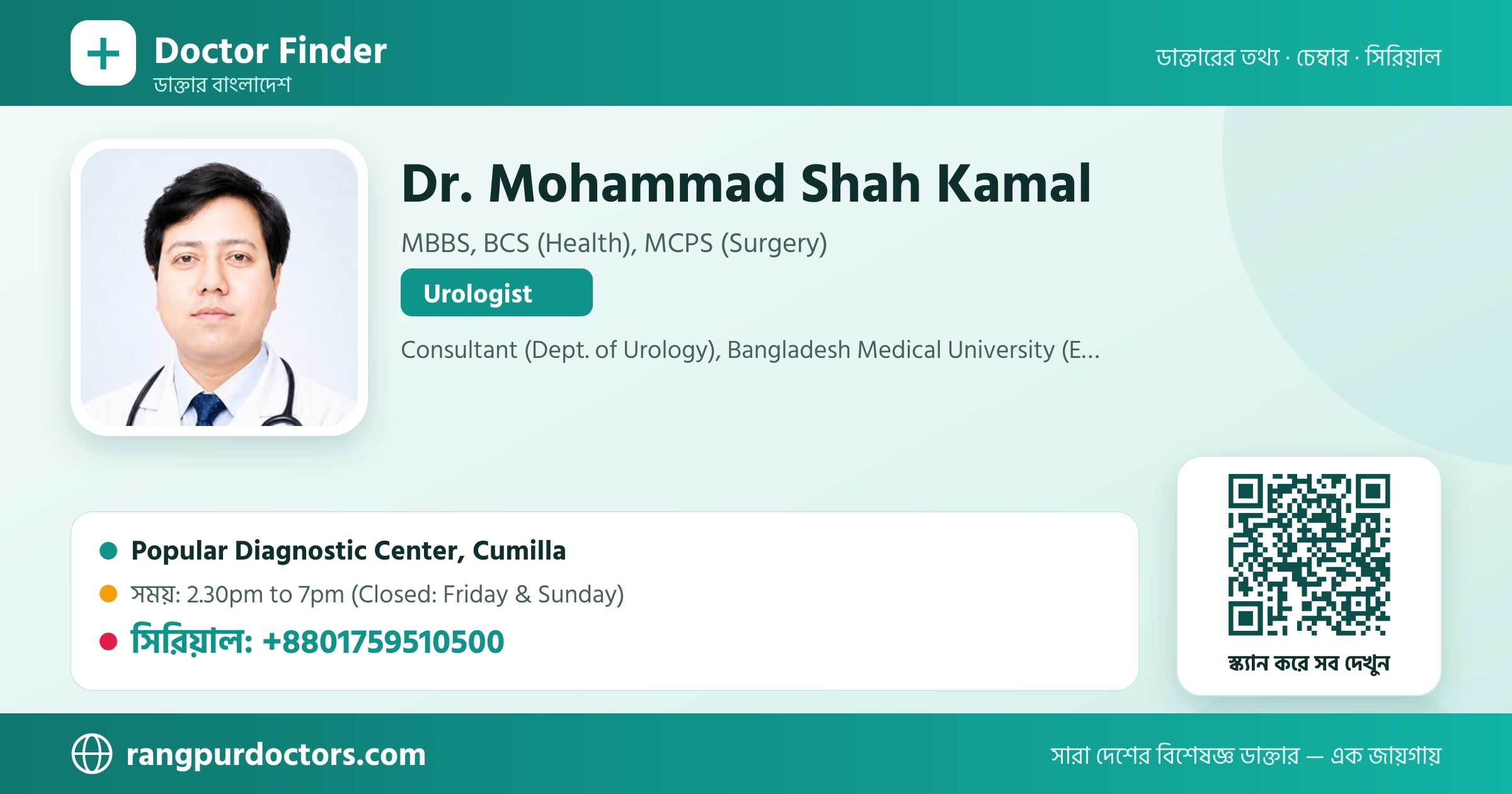 Dr. Mohammad Shah Kamal — share card