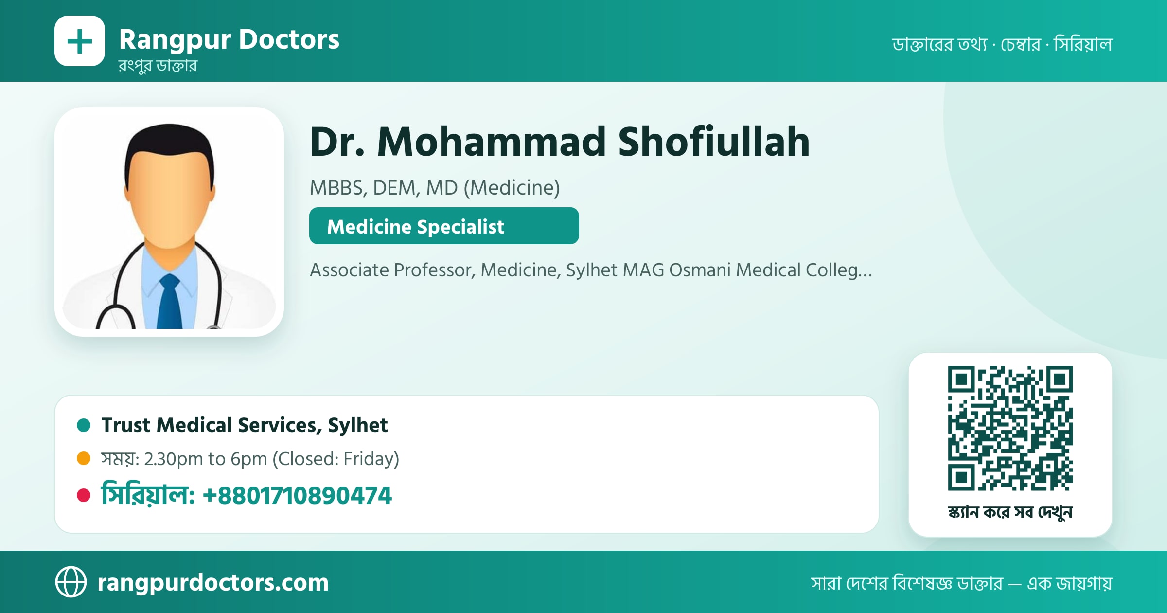 Dr. Mohammad Shofiullah — share card