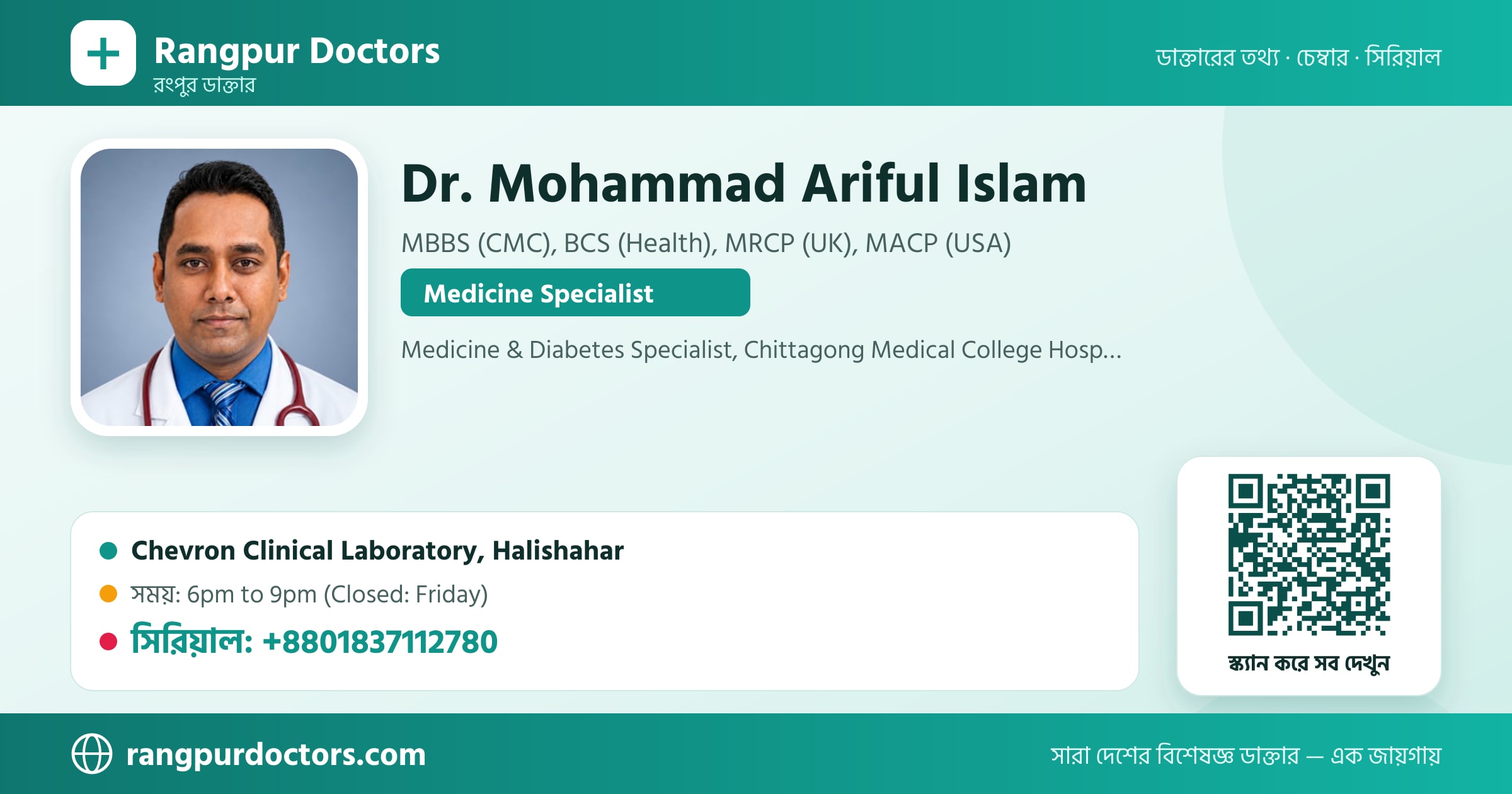 Dr. Mohammad Ariful Islam — share card