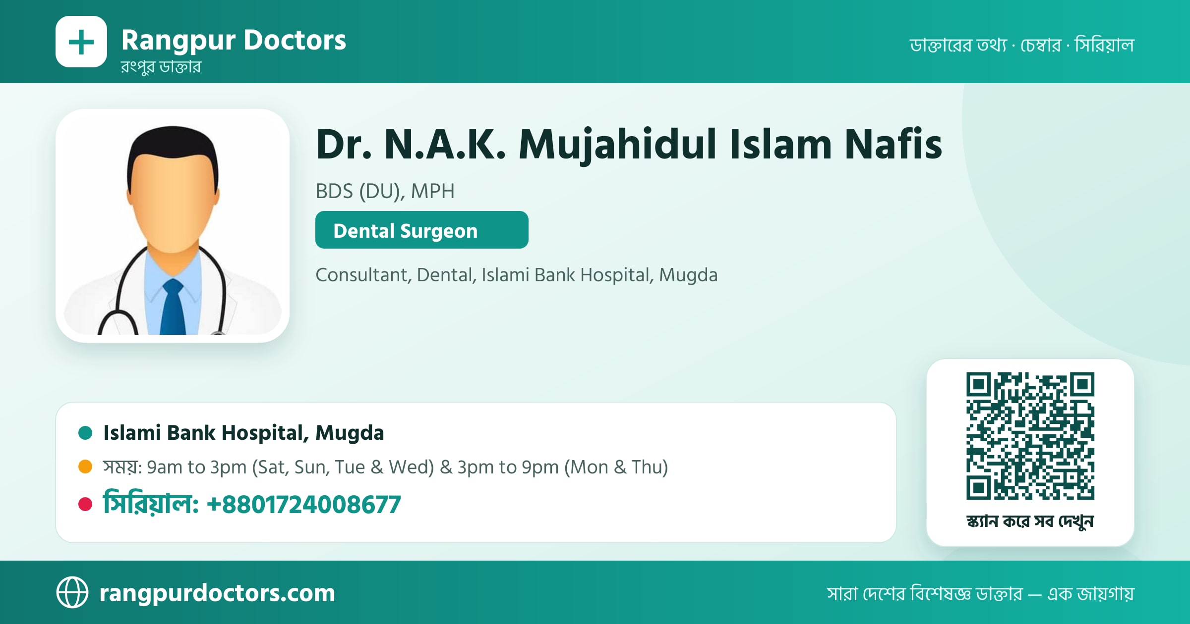 Dr. N.A.K. Mujahidul Islam Nafis — share card