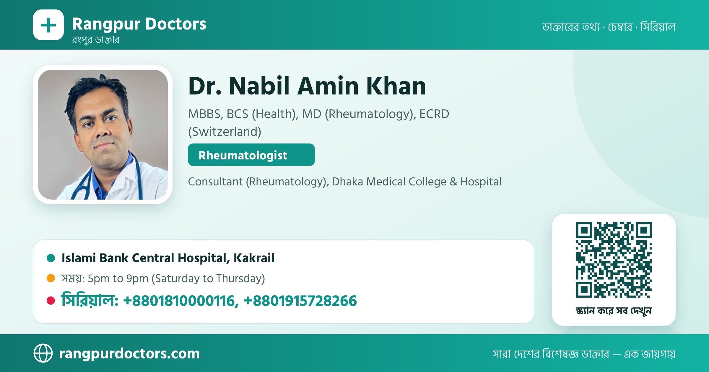 Dr. Nabil Amin Khan — share card