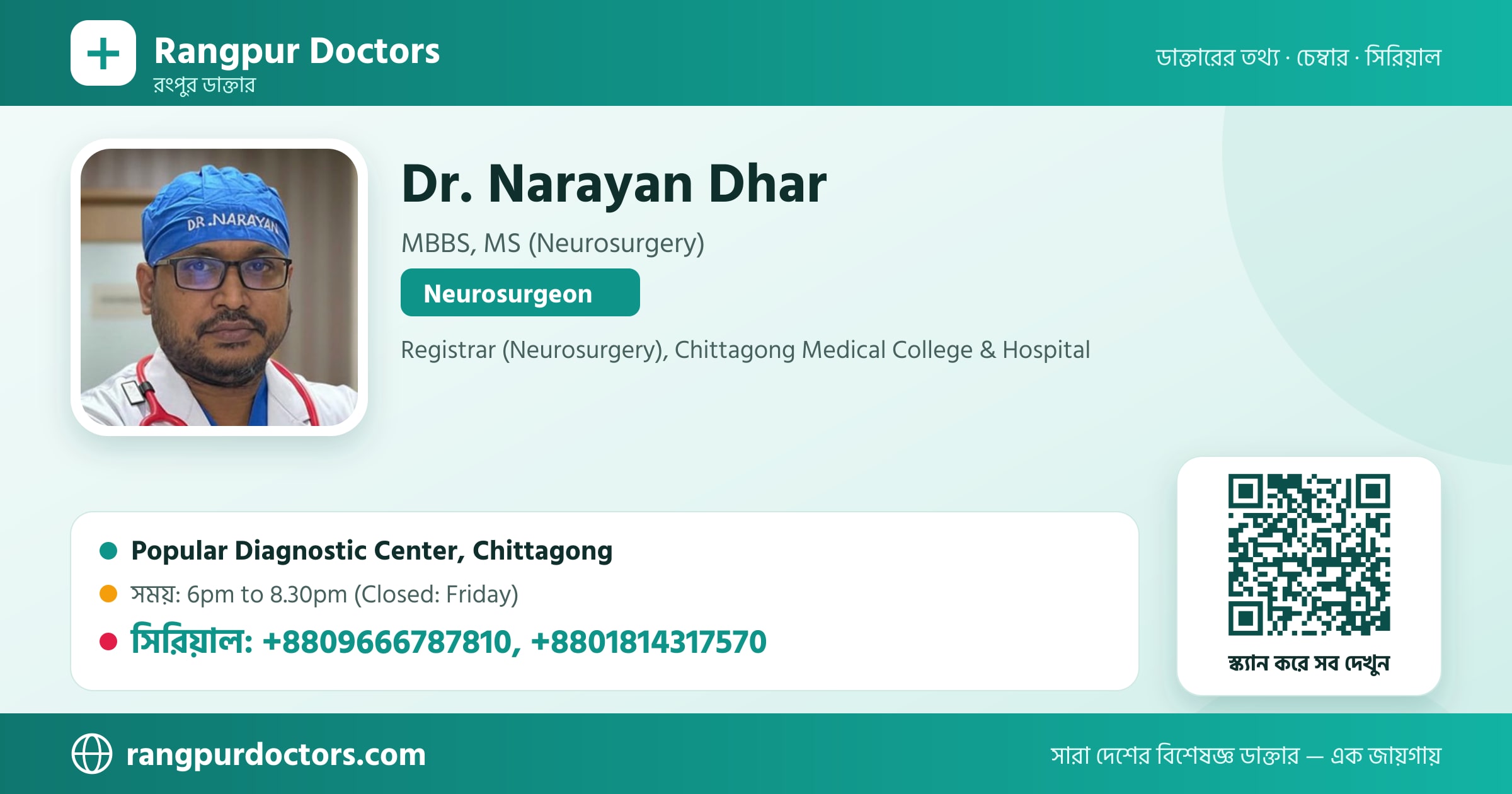 Dr. Narayan Dhar — share card
