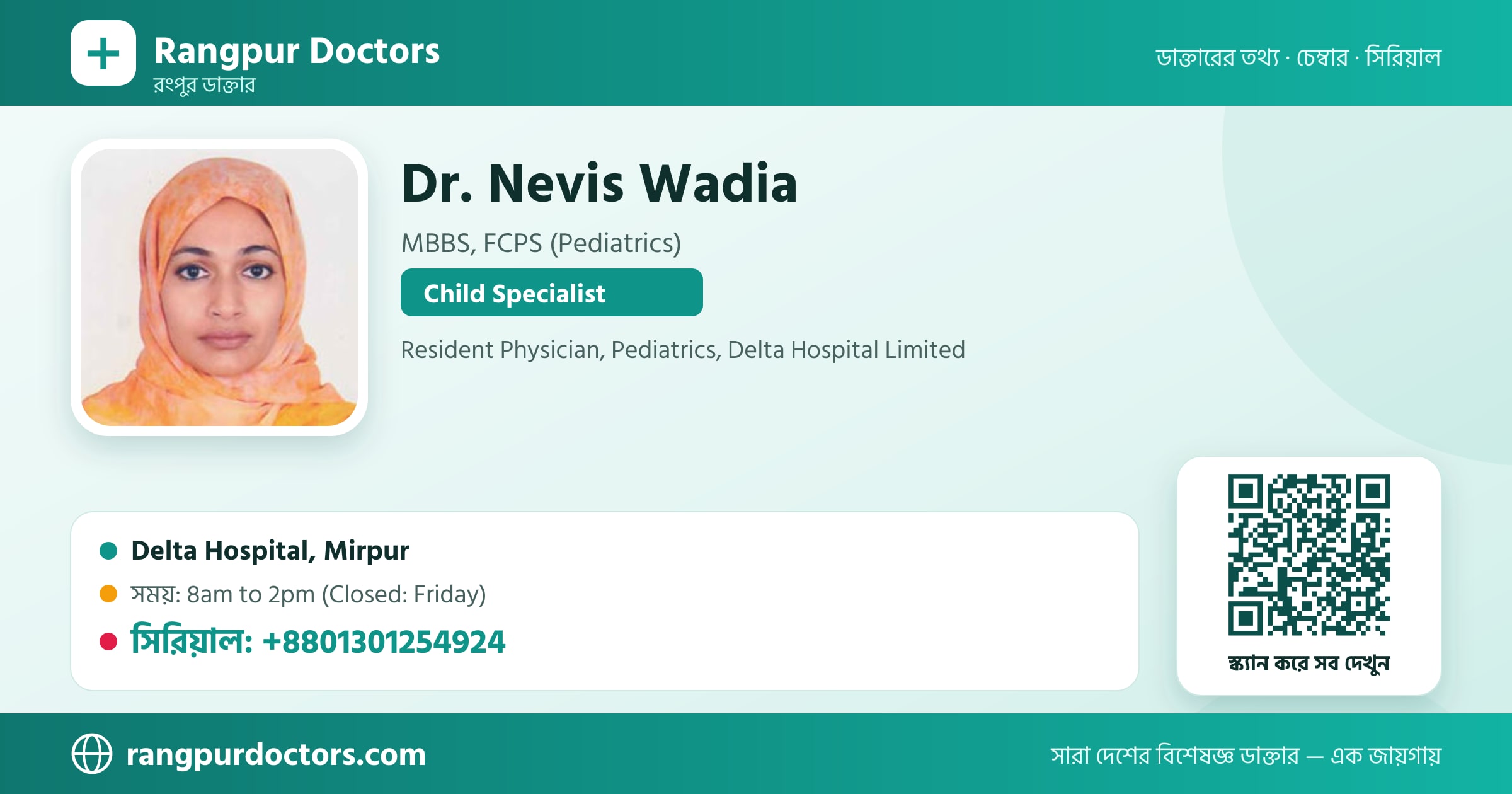 Dr. Nevis Wadia — share card