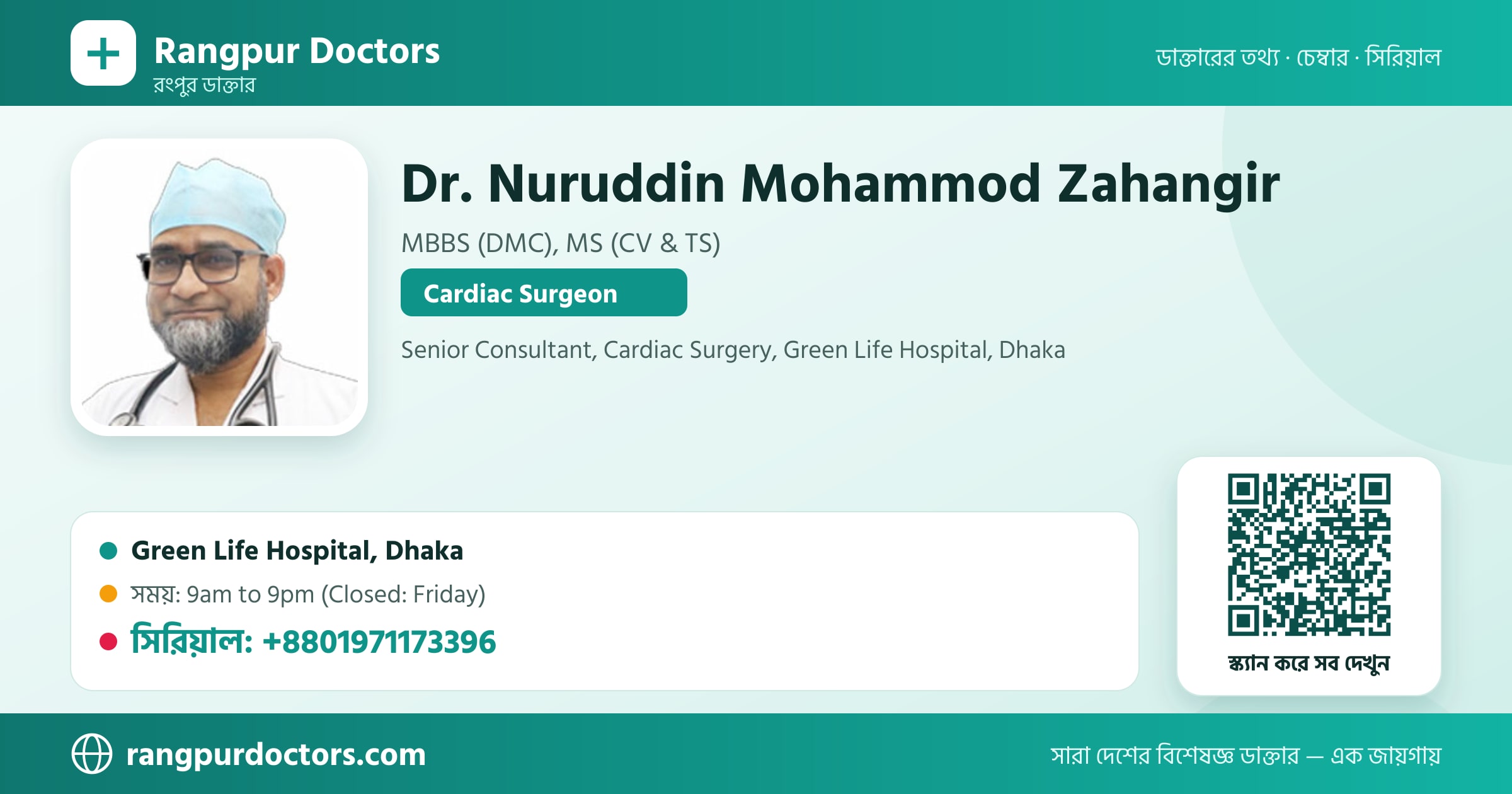 Dr. Nuruddin Mohammod Zahangir — share card