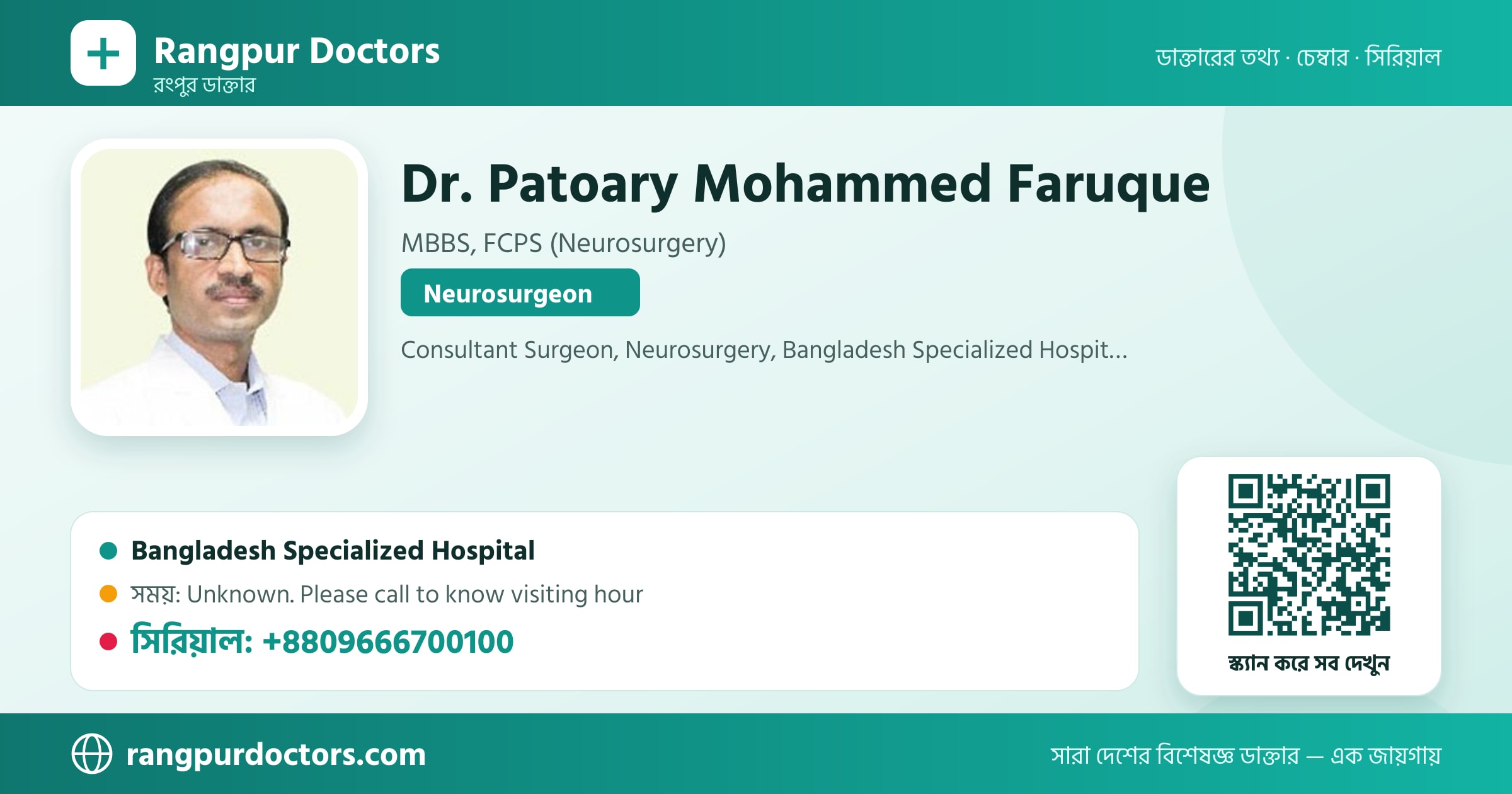 Dr. Patoary Mohammed Faruque — share card