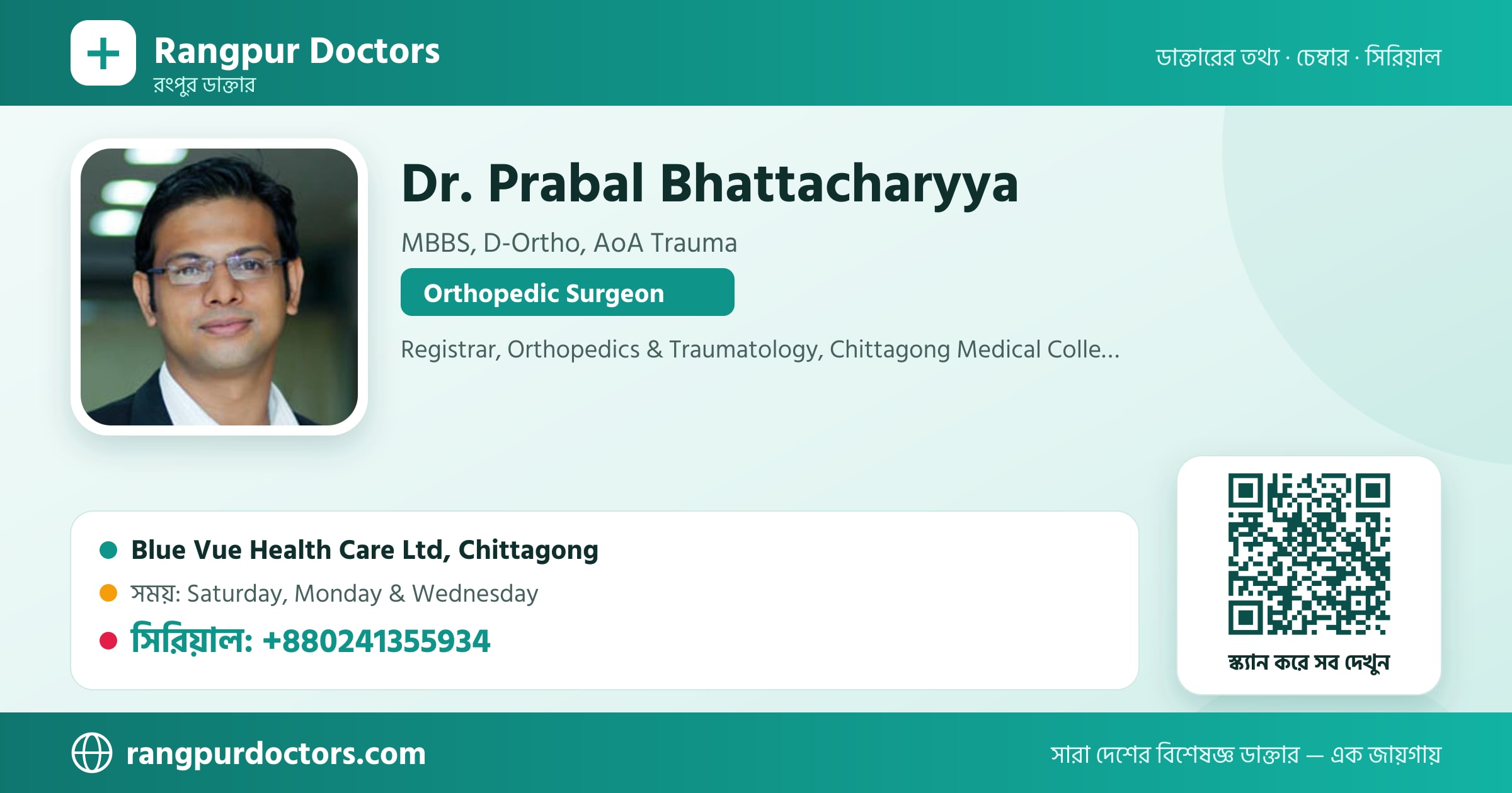 Dr. Prabal Bhattacharyya — share card