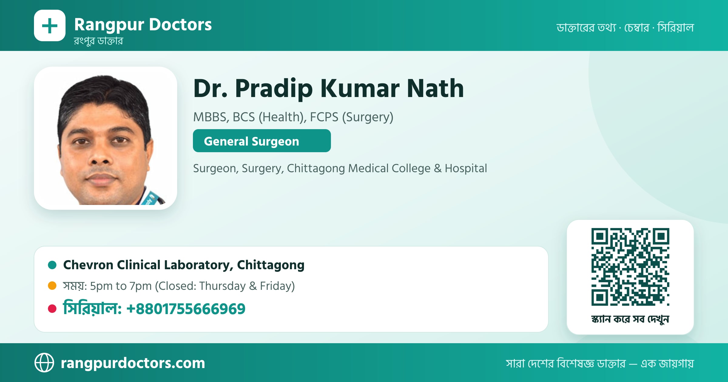 Dr. Pradip Kumar Nath — share card