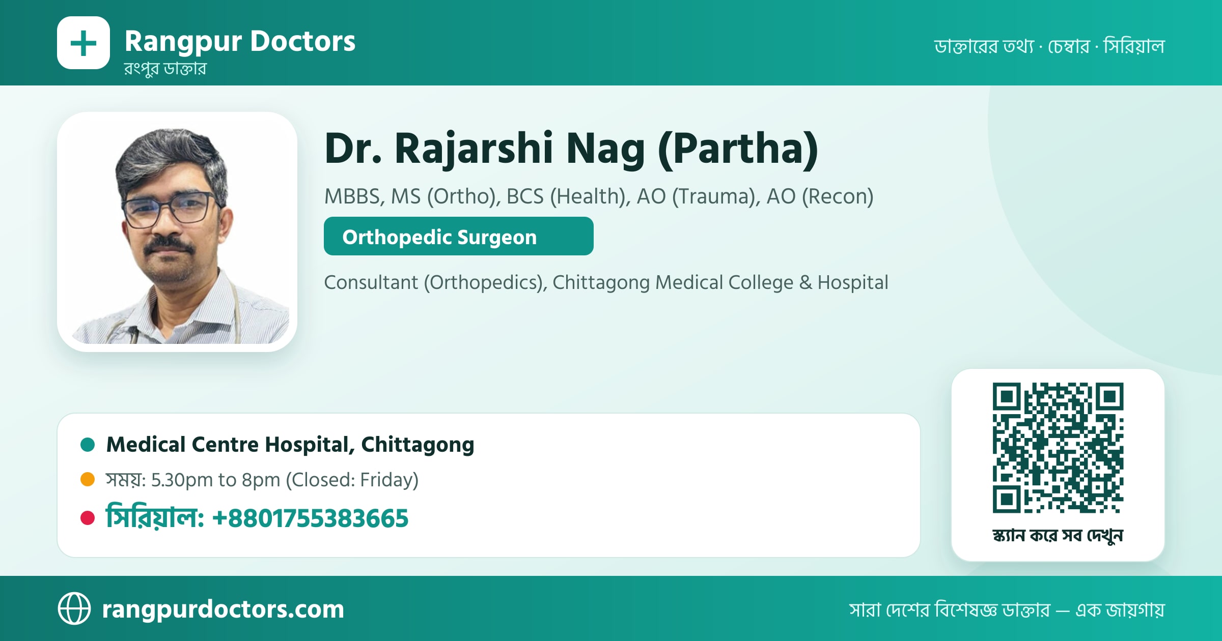 Dr. Rajarshi Nag (Partha) — share card
