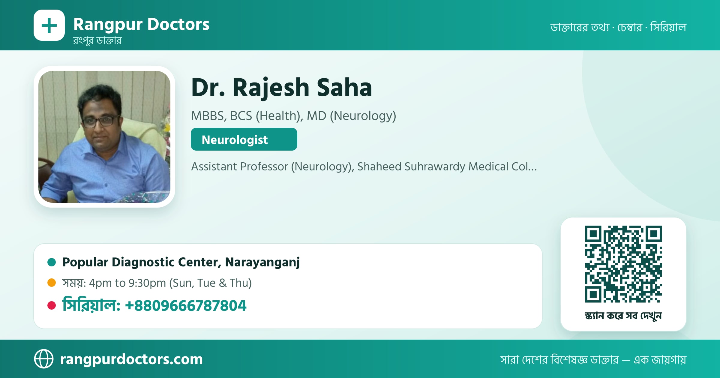 Dr. Rajesh Saha — share card
