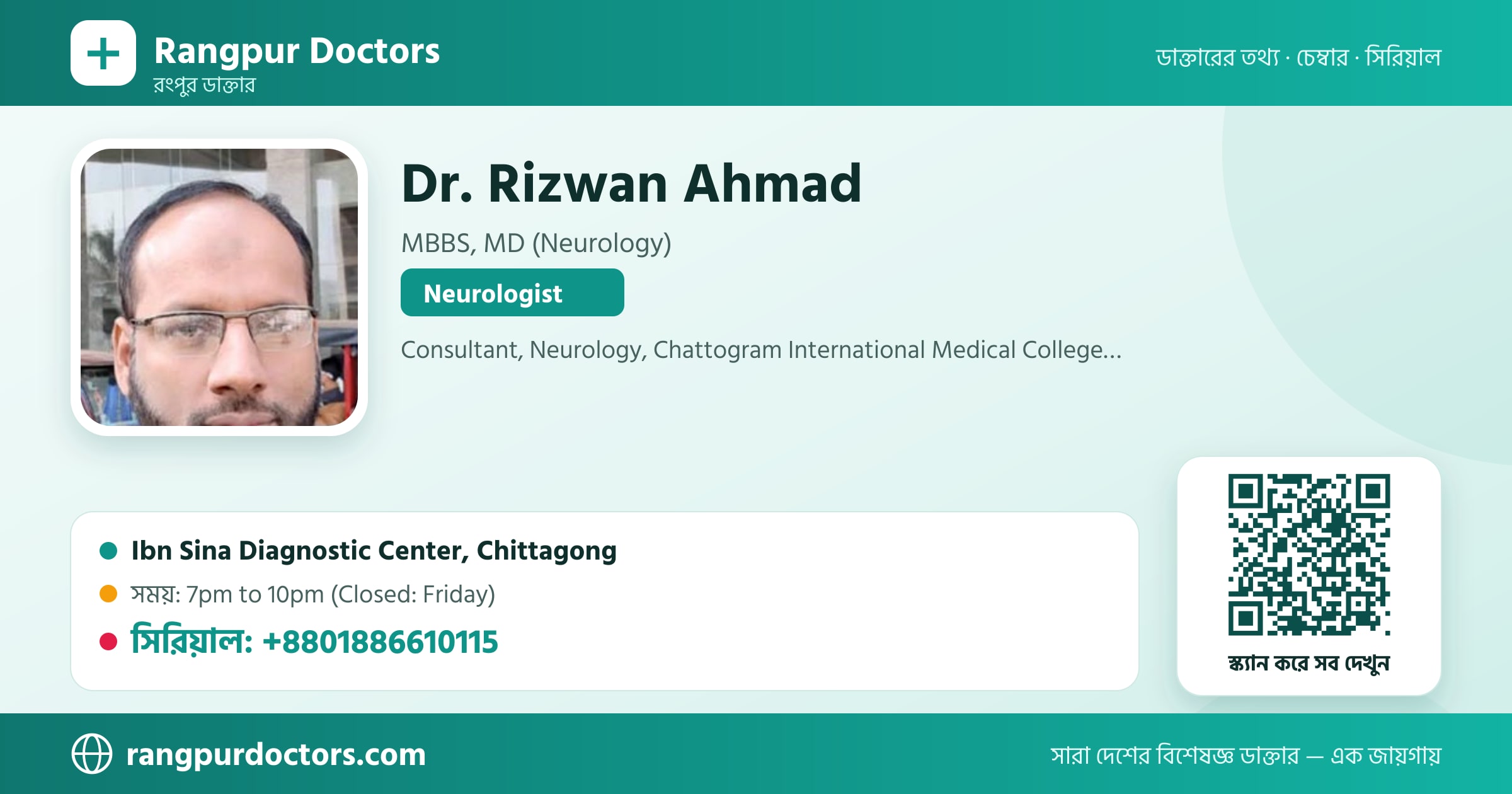 Dr. Rizwan Ahmad — share card