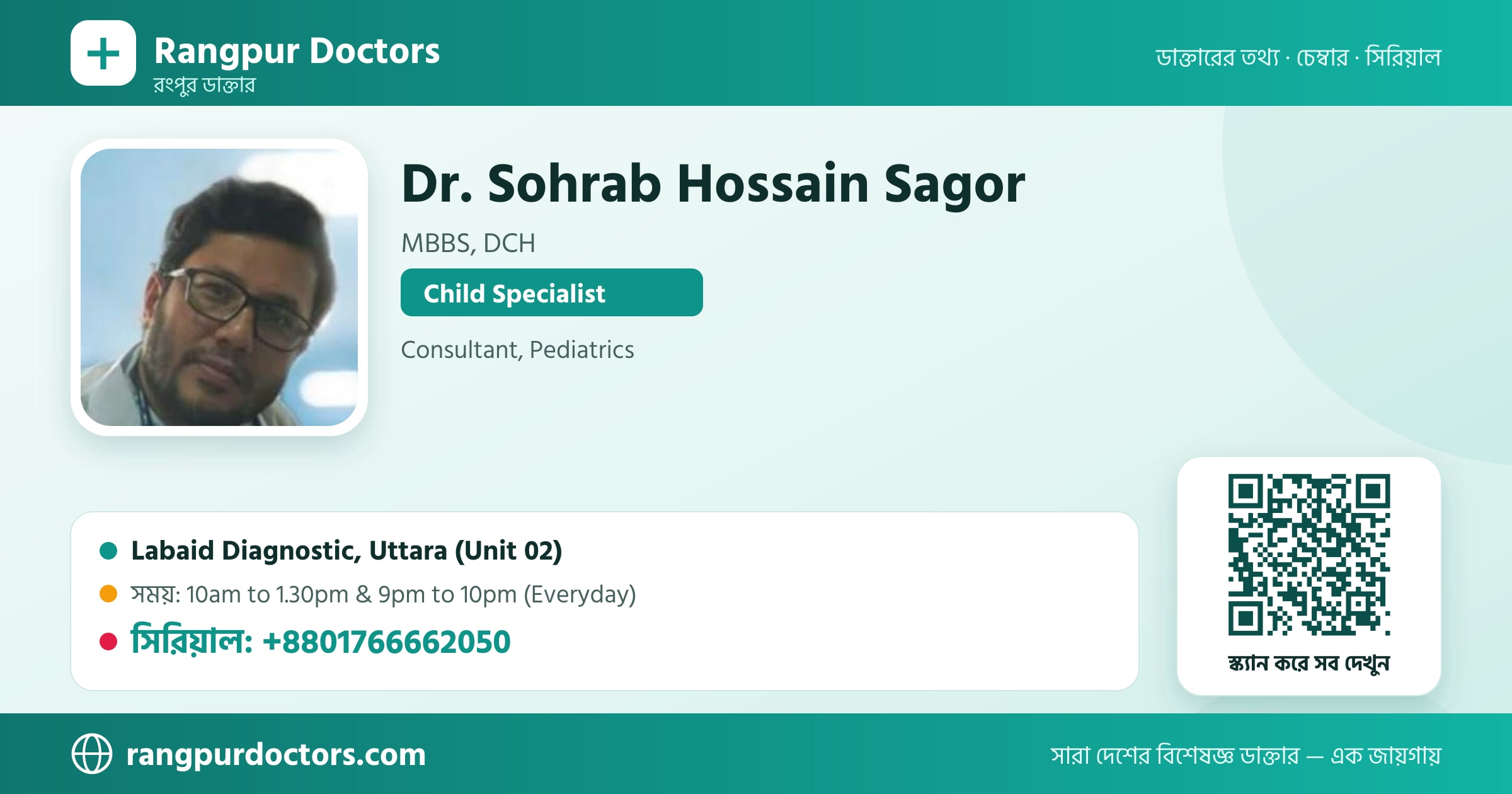 Dr. Sohrab Hossain Sagor — share card
