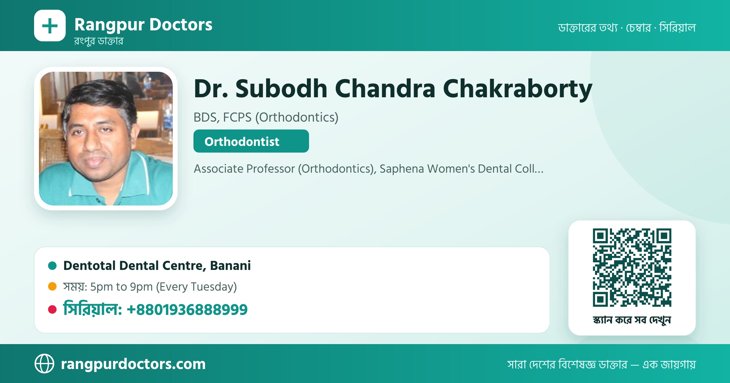 Dr. Subodh Chandra Chakraborty — share card