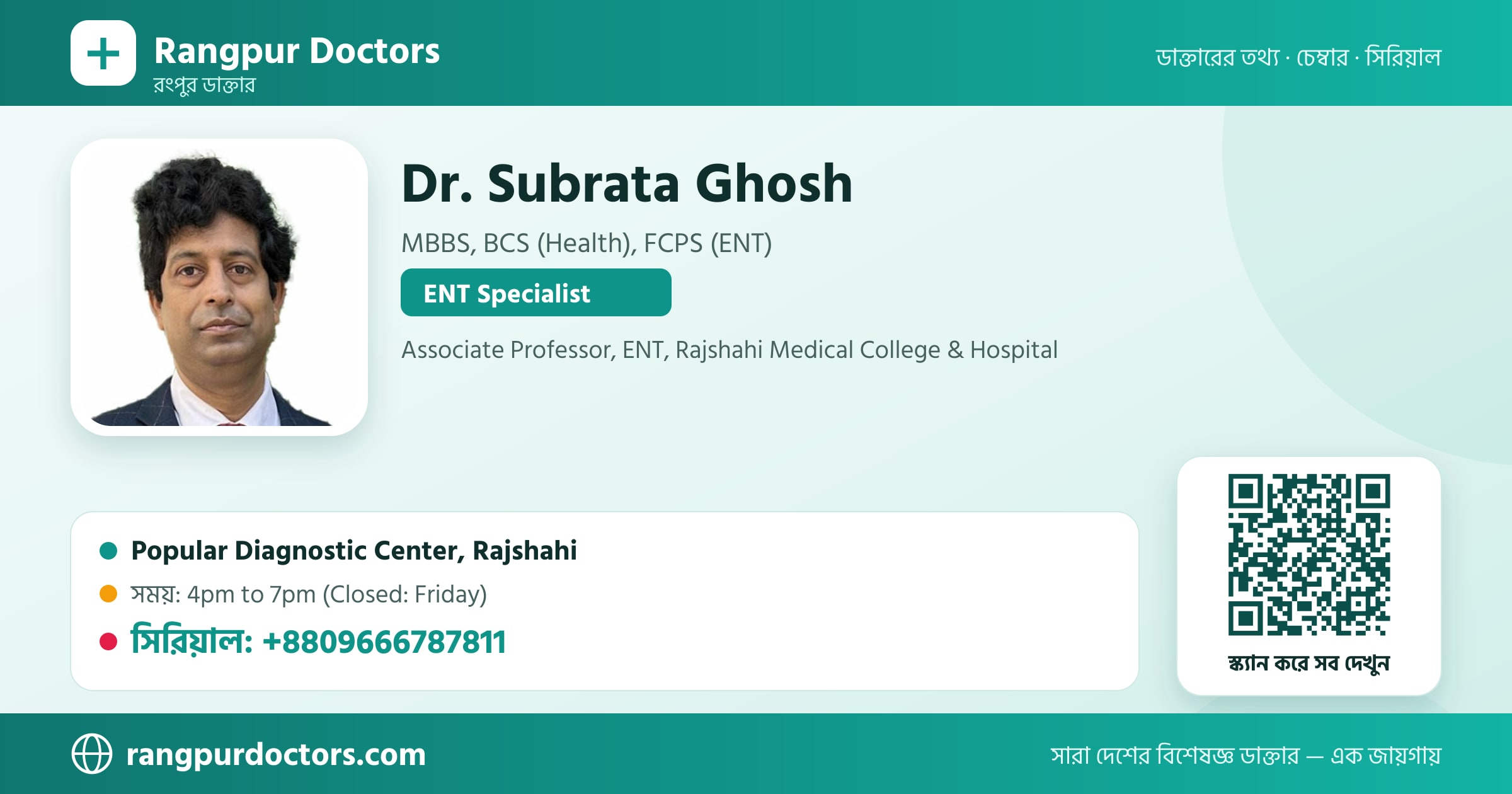 Dr. Subrata Ghosh — share card
