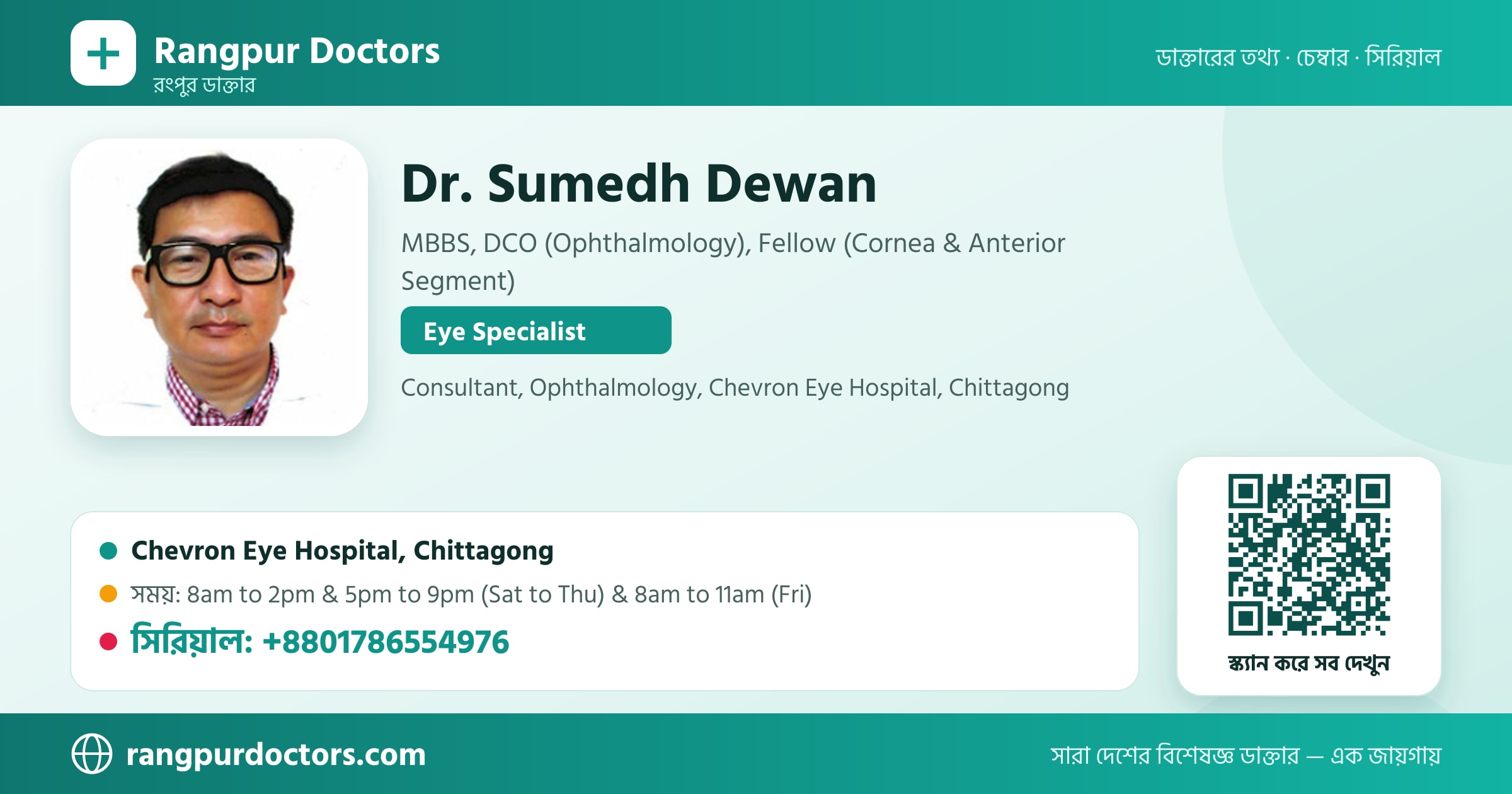 Dr. Sumedh Dewan — share card