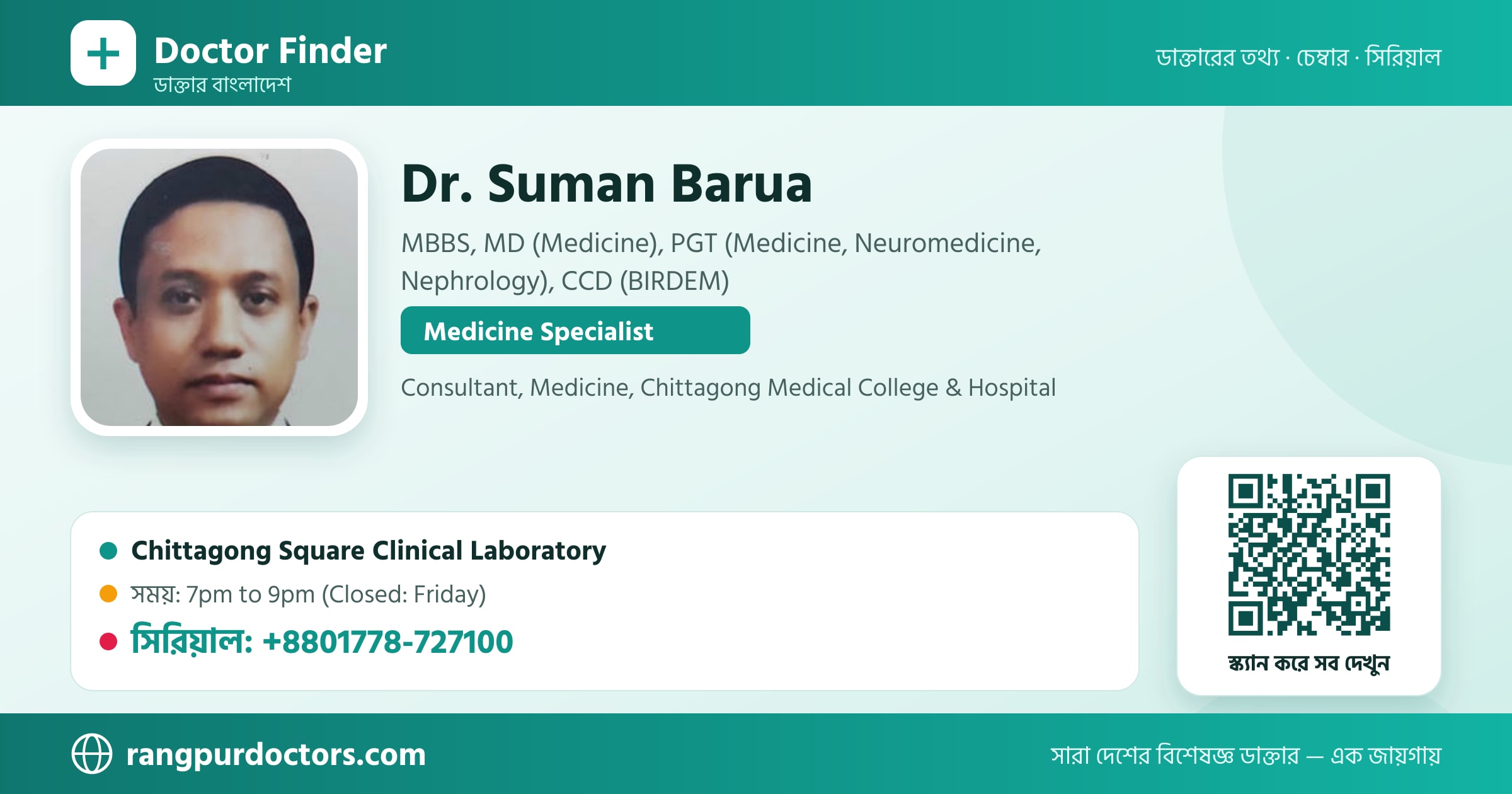 Dr. Suman Barua — share card