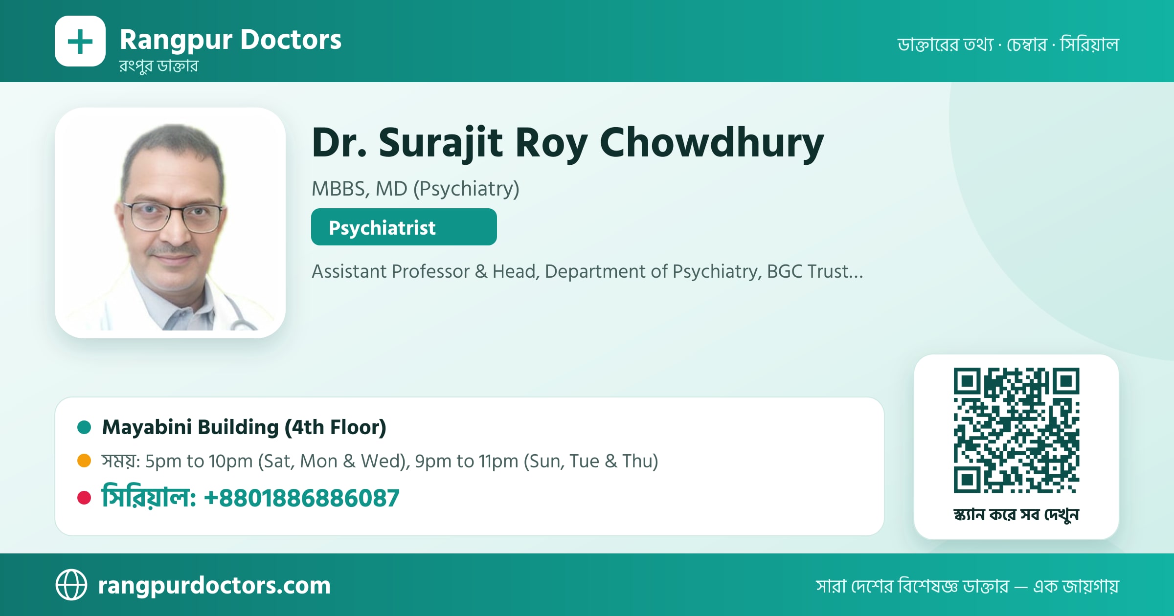 Dr. Surajit Roy Chowdhury — share card