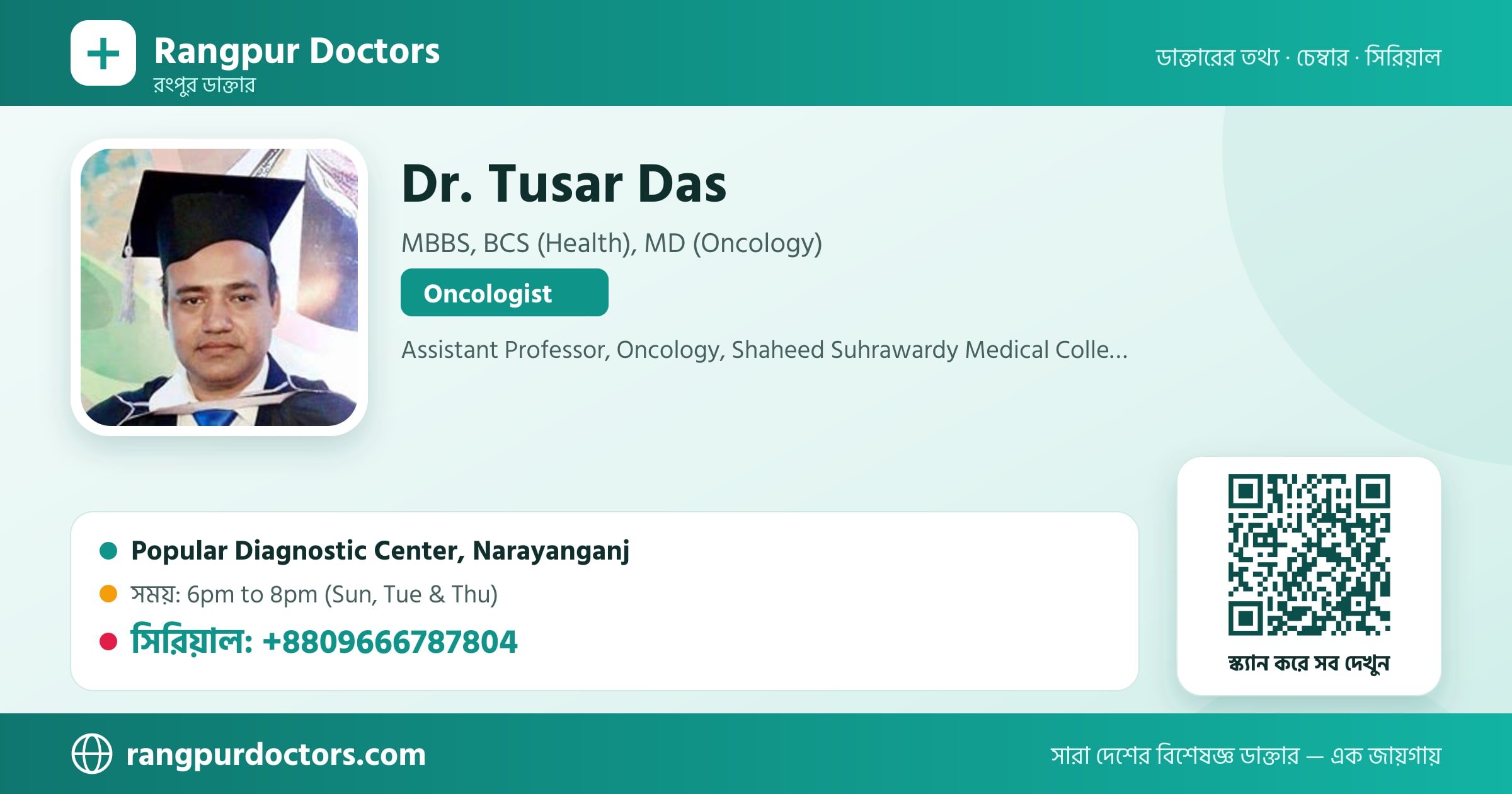 Dr. Tusar Das — share card