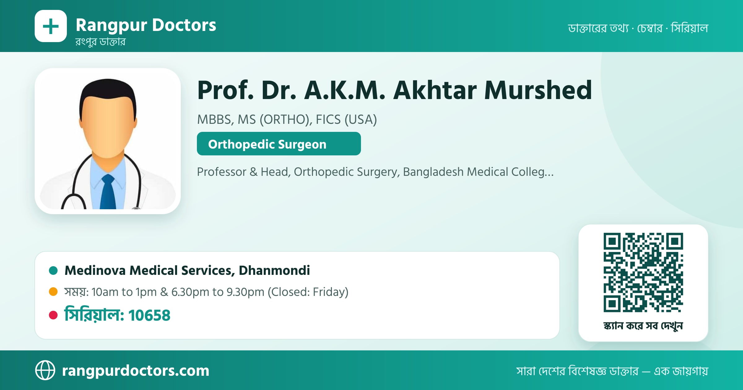 Prof. Dr. A.K.M. Akhtar Murshed — share card