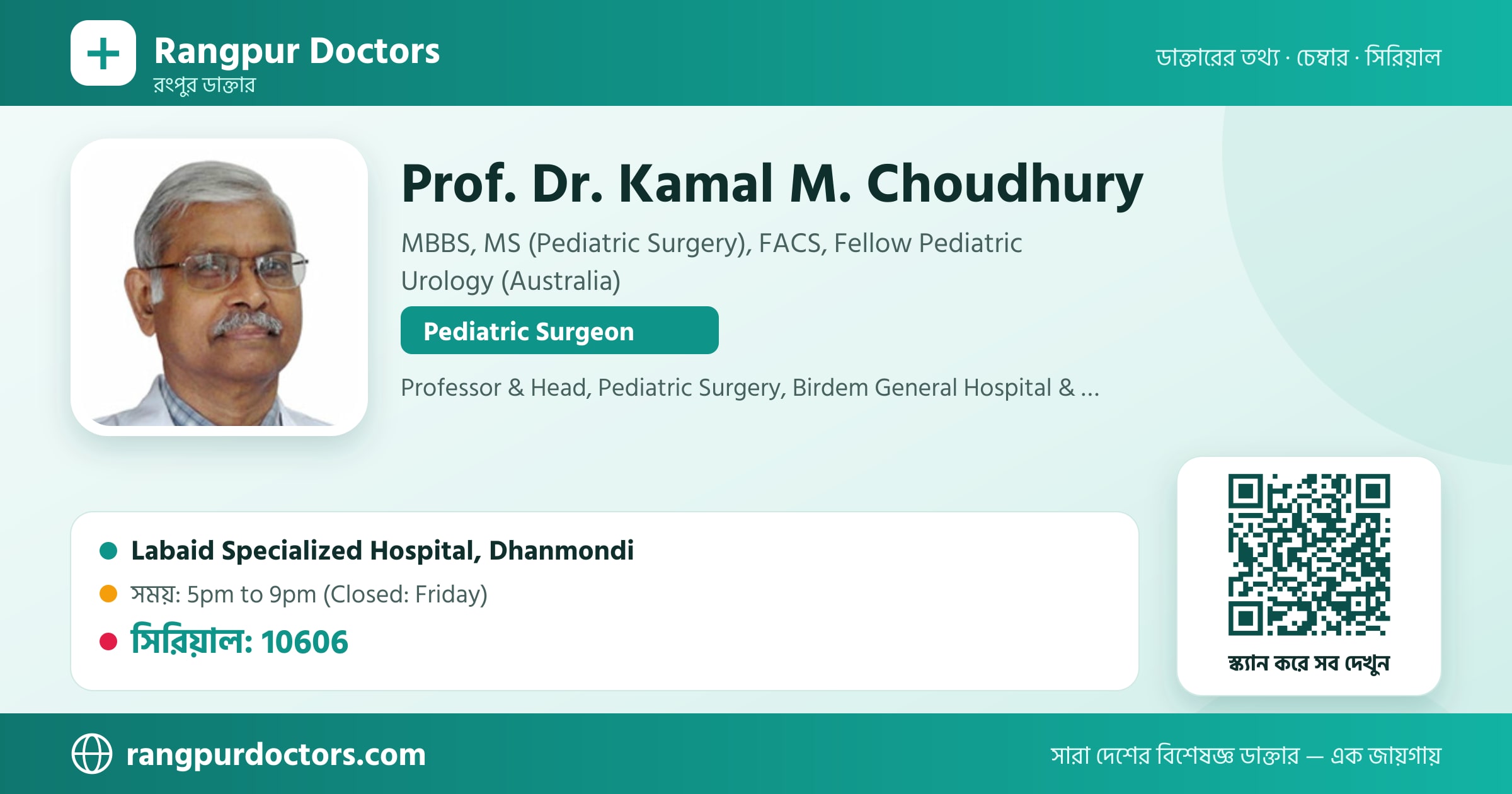 Prof. Dr. Kamal M. Choudhury — share card