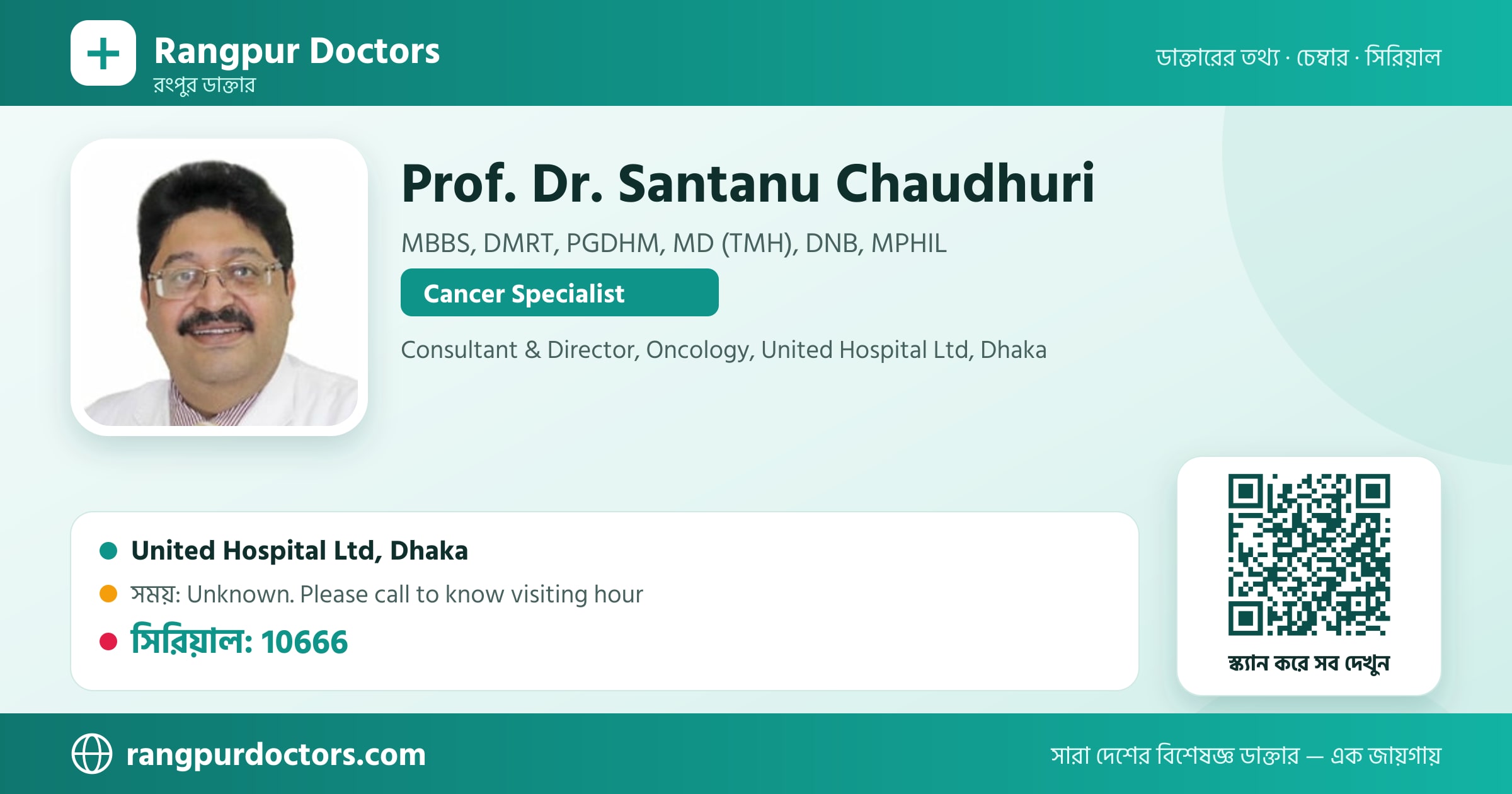 Prof. Dr. Santanu Chaudhuri — share card