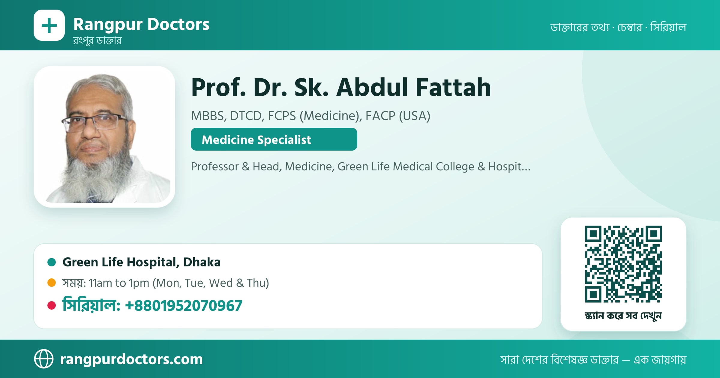 Prof. Dr. Sk. Abdul Fattah — share card