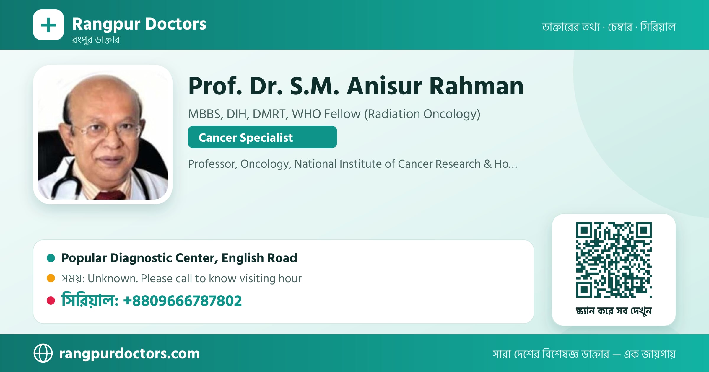 Prof. Dr. S.M. Anisur Rahman — share card